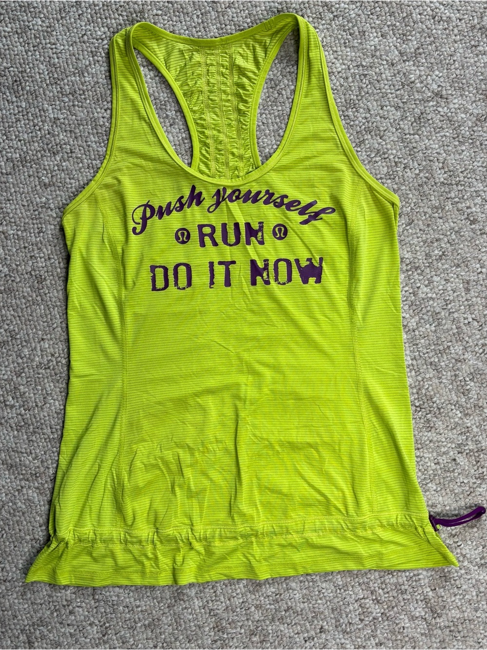lululemon athletica Women's Racerback Run Do It Now Tank - Push Yourself